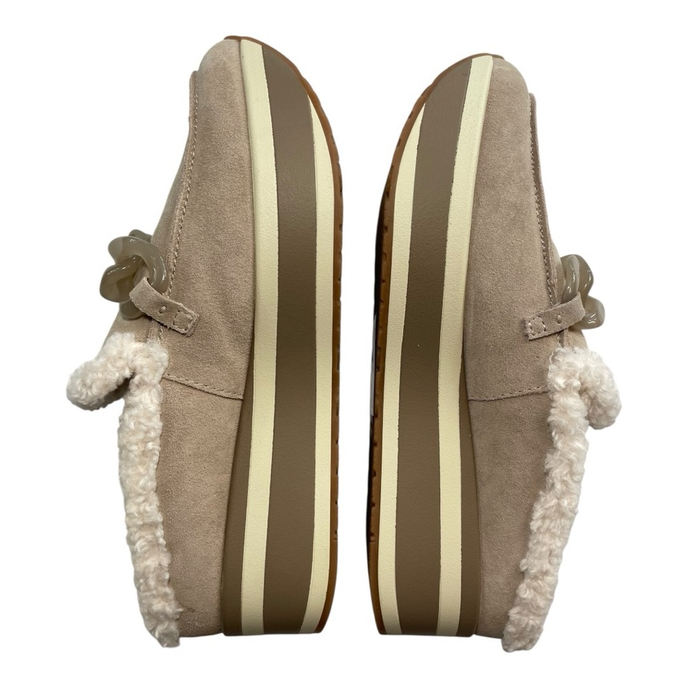 Dolce Vita Jamey Plush Suede Chain Detail Platform Loafer Mules Wmn’s Sz 8.5 New - Picture 4 of 8